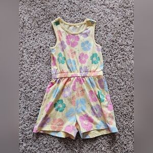 Floral Sleeveless Kids Romper